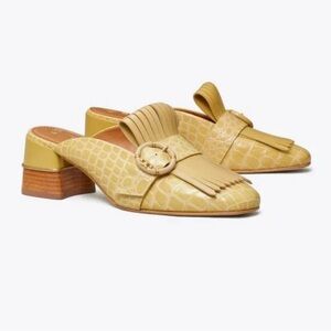 Tory Burch multi logo KILTIE MULE in
CORNBREAD 9